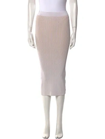 Pre-owned Anine Bing Striped Knee-length Skirt In Neutral
