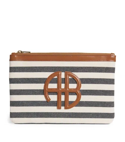 Anine Bing Striped Lili Pouch
