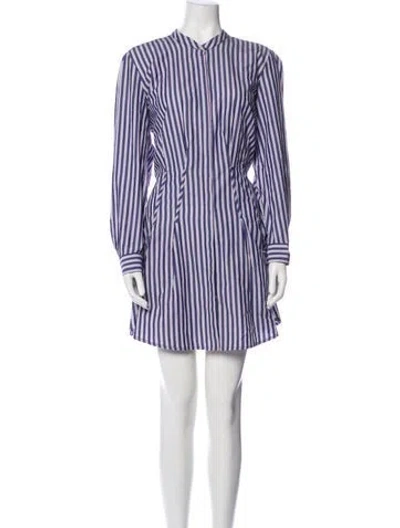 Pre-owned Anine Bing Striped Mini Dress