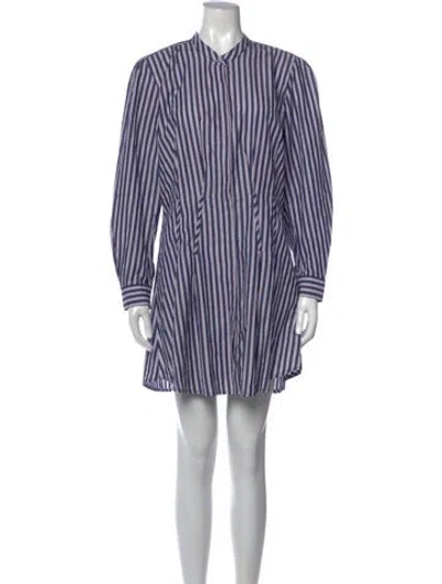 Pre-owned Anine Bing Striped Mini Dress