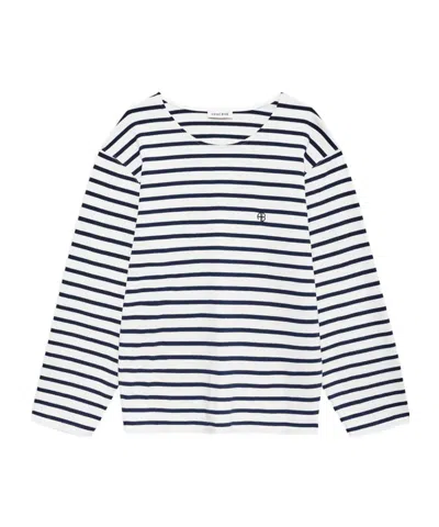 Anine Bing Striped-pattern Long-sleeved T-shirt In Multi