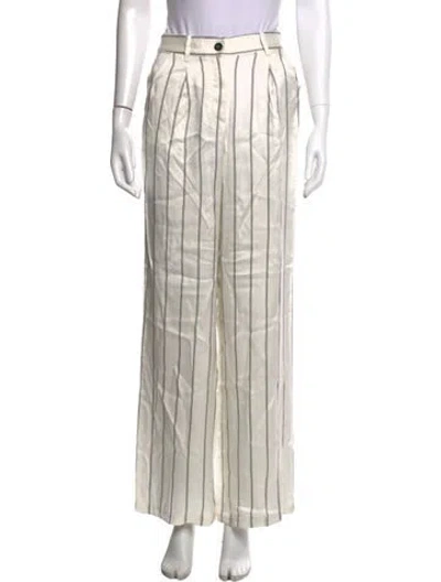 Pre-owned Anine Bing Striped Wide Leg Pants In Multi
