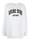 Anine Bing Logo-patch Tyler Sweatshirt In Grey