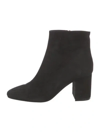 Pre-owned Anine Bing Suede Boots In Black