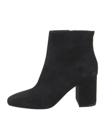 Pre-owned Anine Bing Suede Boots In Black
