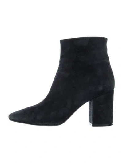 Pre-owned Anine Bing Suede Boots In Blue