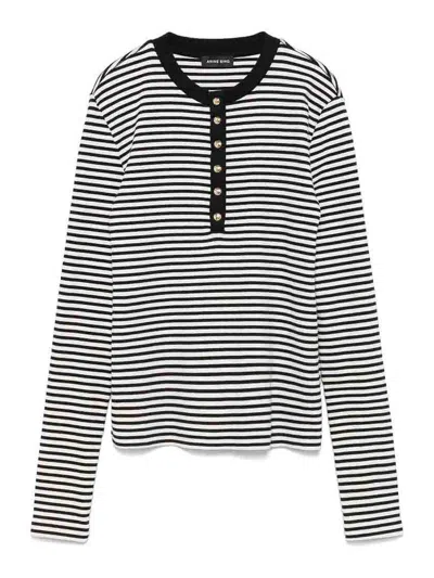 Anine Bing Lessia Long Sleeve T-shirt In Multicolor