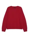 Anine Bing Miles Oversized Embroidered Cotton-jersey Sweatshirt In Red