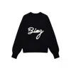Anine Bing Logo-embroidered Sweater In Black
