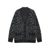 Anine Bing Sweaters Gray, Black In Animal Print