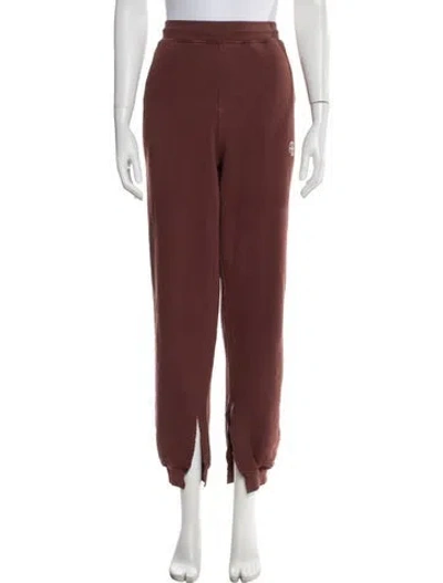 Pre-owned Anine Bing Sweatpants In Burgundy