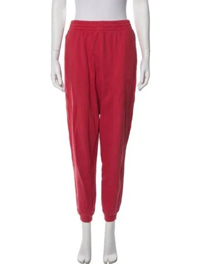 Pre-owned Anine Bing Sweatpants In Red