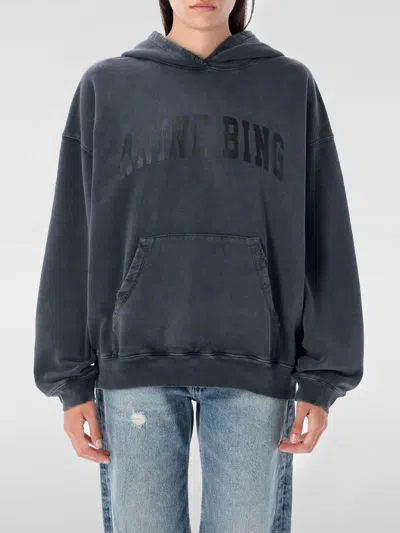 Anine Bing Sweatshirt  Woman Color Black In Blue