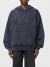 Anine Bing Oversized Grey Sweatshirt With Bold Branding And Relaxed Fit In Blue