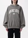Anine Bing Harvey Combed-cotton Hoodie In Green