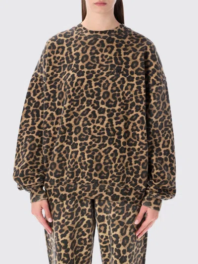 Anine Bing Sydney Leopard-intarsia Brushed Wool-blend Jumper In Animal Print