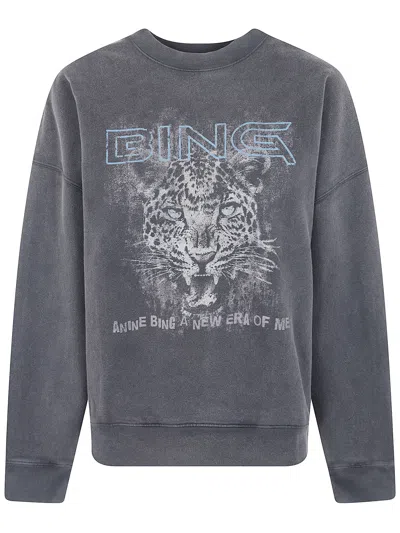 Anine Bing Sweatshirt Main Feature "miles" In Black