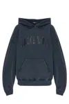 Anine Bing Harvey Logo-print Cotton Hoodie In Black