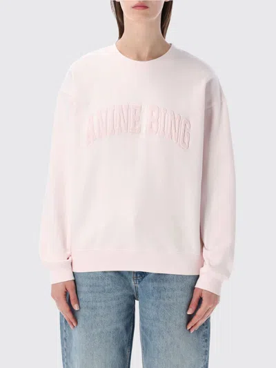 Anine Bing Spencer Sweatshirt In Pink