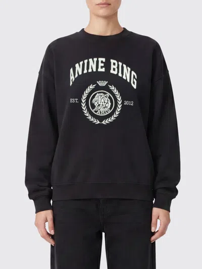Anine Bing Sweatshirt Woman In Black
