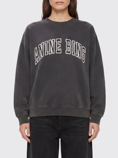 Anine Bing Sweatshirt Woman In Gray