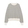Anine Bing Dean Striped Sweatshirt