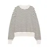 Anine Bing Dean Striped Sweatshirt