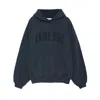 Anine Bing Harvey Logo-print Cotton Hoodie In Blue