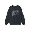 Anine Bing Spencer Leopard-print Sweatshirt In Black