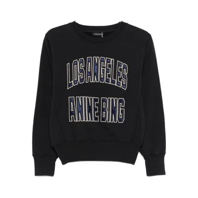 Anine Bing Sweatshirts In Black