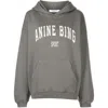 Anine Bing Harvey Combed-cotton Hoodie In Grey
