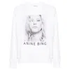 Anine Bing Ramona Sweatshirt Kate Moss In White In White