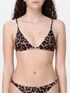 Anine Bing Bellamy Leopard-print Recycled Bikini Top In Animal Print