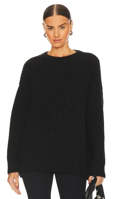 Anine Bing Sydney Crew-neck Jumper In Black