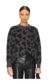 Anine Bing Womens  Sydney Heart-pattern Long-sleeve Alpaca-blend Knitted Jumper In Black And Grey Heart