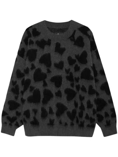 Anine Bing Long-sleeved Sweater In Grey