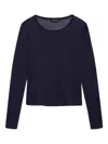 Anine Bing Sylvie Long-sleeve T-shirt In Blue