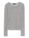 Anine Bing Sylvie Long-sleeve T-shirt In Gray