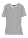 Anine Bing Sylvie Short-sleeve Crew Neck T-shirt In Gray