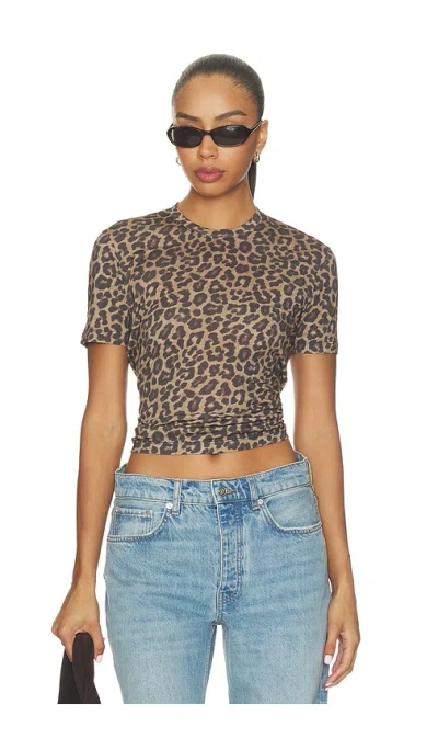 Anine Bing Sylvie Tee In Brown