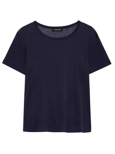 Anine Bing Sylvie Tee Woman Navy In Blue