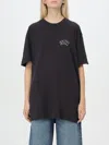 Anine Bing Womens Crewneck Band Tee Graphic T-shirt In Schwarz