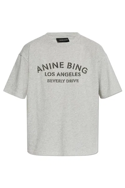 Anine Bing T-shirt Cohen In Gray