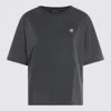 Anine Bing Womens Washed Black Rudy Brand-print Cotton-jersey T-shirt In Black