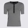 Anine Bing Alessia Striped Stretch-cotton T-shirt