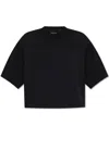 Anine Bing Cotton Cropped Myers T-shirt In Black