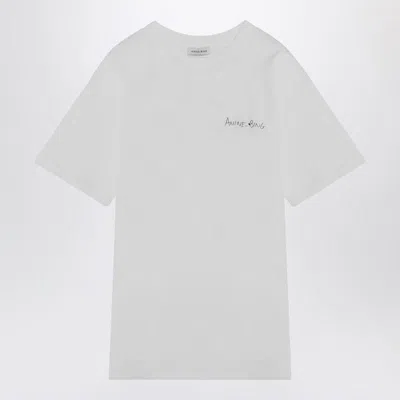 ANINE BING ANINE BING T-SHIRT WALKER LYRICS IVORY