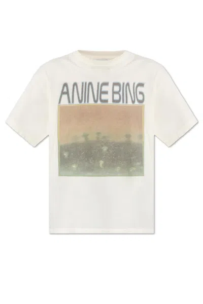 Anine Bing T-shirt With Colorful Print In Non Definito