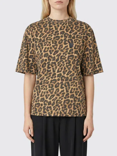 Anine Bing T-shirt Woman  In Animal Print