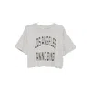 Anine Bing Cotton T Shirts In Gray